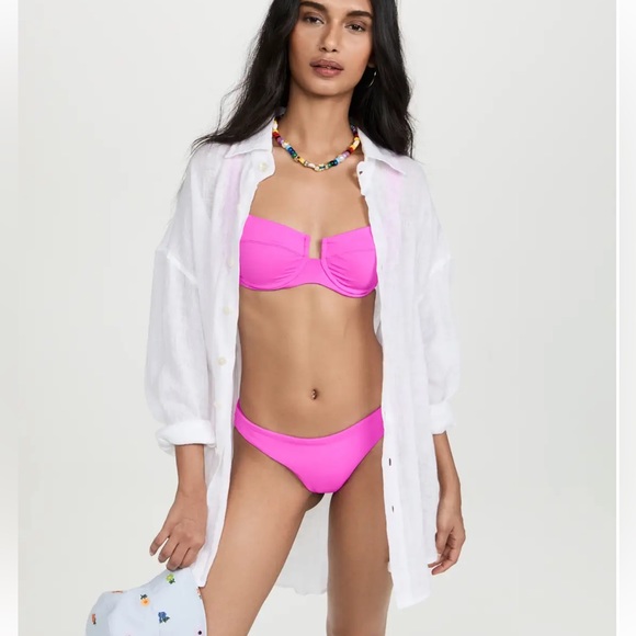 l*space Other - NWT L*Space Revolve Pink Fuchia Sandy bikini bottom women size Small